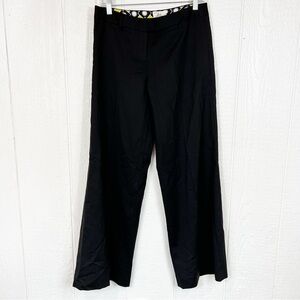 Milly Wide Leg Wool Black Pants Size 4
